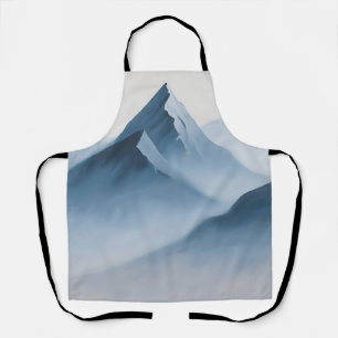 Tablier Pics de montagnes bleus brumeux