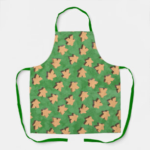 Tablier Pièce de jeu 3D Wood Meeple en vert