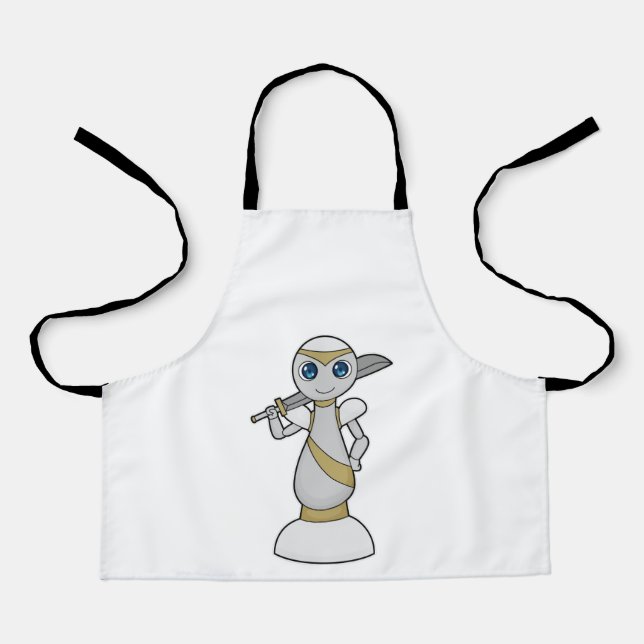 Tablier Pièce d'échecs Épée de Paon Échecs (Recto)