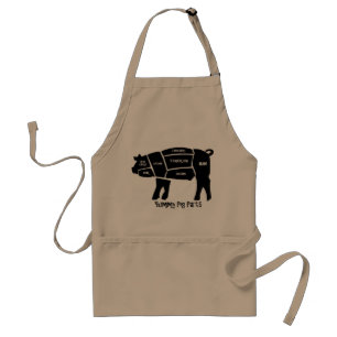 Tablier Pièces délicieuses de porc