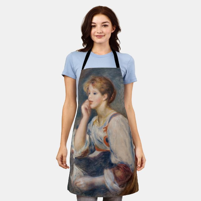 Tablier Pierre-Auguste Renoir - Femme avec une lettre (Porté)