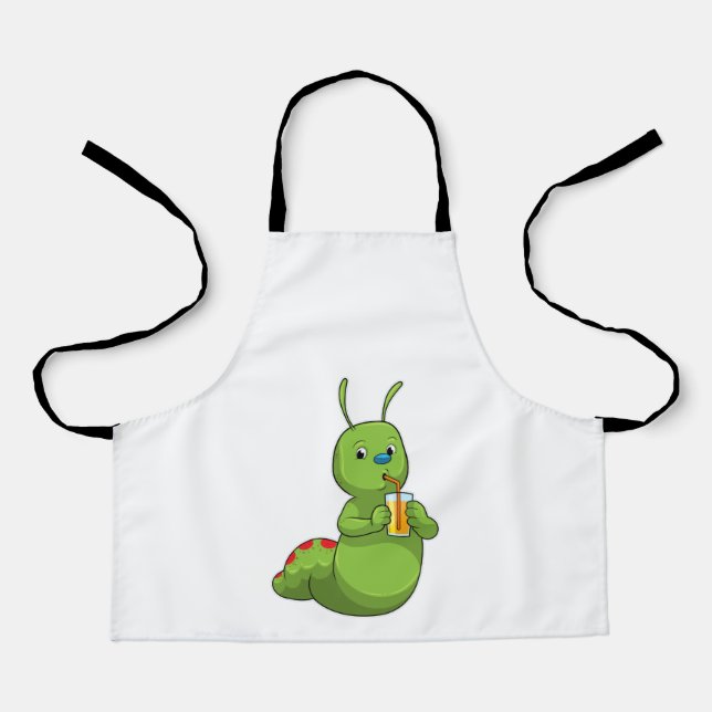 Tablier Pilier avec verre de jus d'orange (Recto)