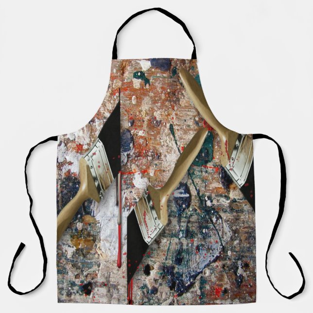 Tablier Pinceaux peints Paint Apron (Recto)