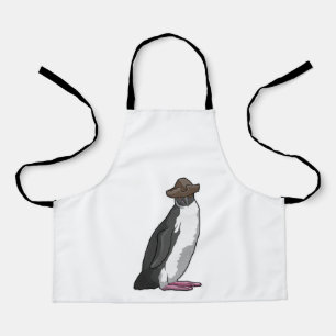 Tablier Pingouin comme pirate avec Casquette