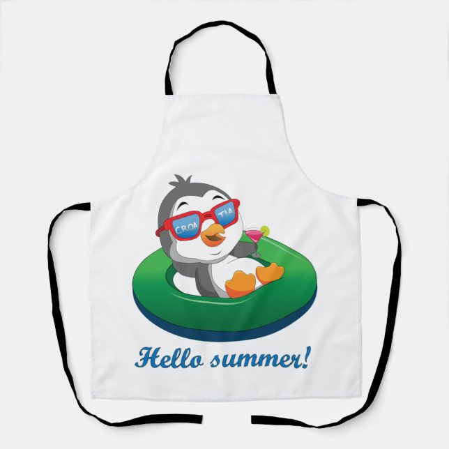 Tablier Pingouin en Croatie (Recto)