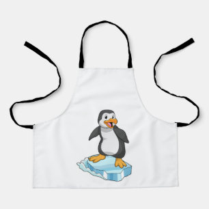 Tablier Pingouin sur glace floc