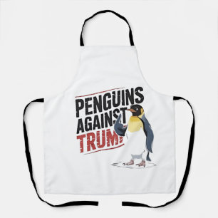 Tablier Pingouins contre Trump Anti Trump USA