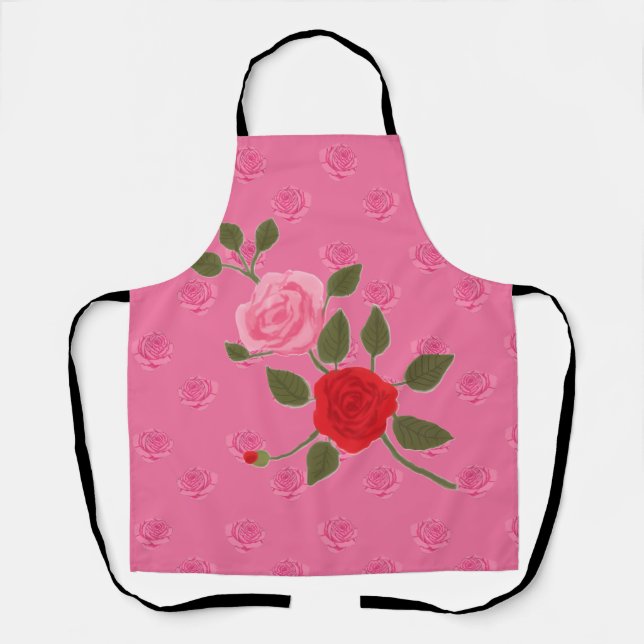 Tablier Pink roses (Recto)
