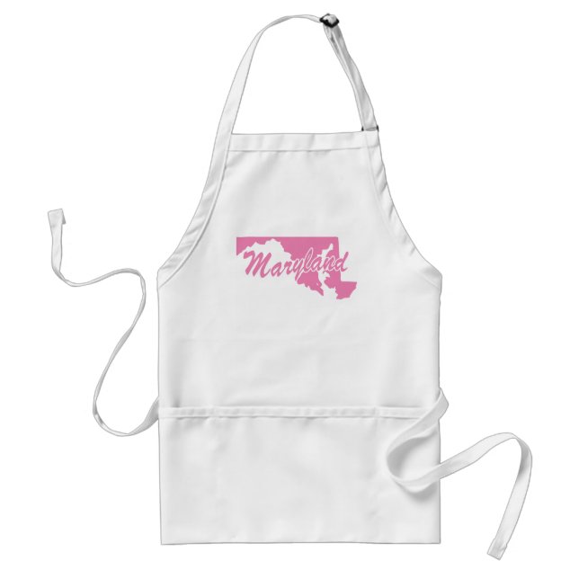 Tablier Pink State Maryland Adulte Apron (Devant)