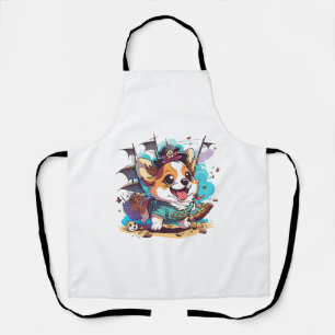 Tablier Pirate Chien Corgi