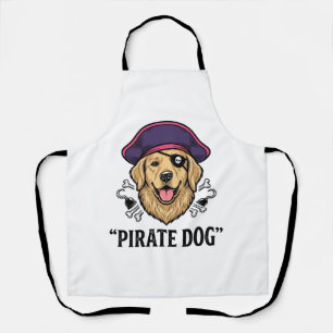 Tablier Pirate Dog Modèle de T-Shirt Gravure Vintage_1