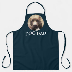 Tablier Pitbull Chien Papa bleu marine