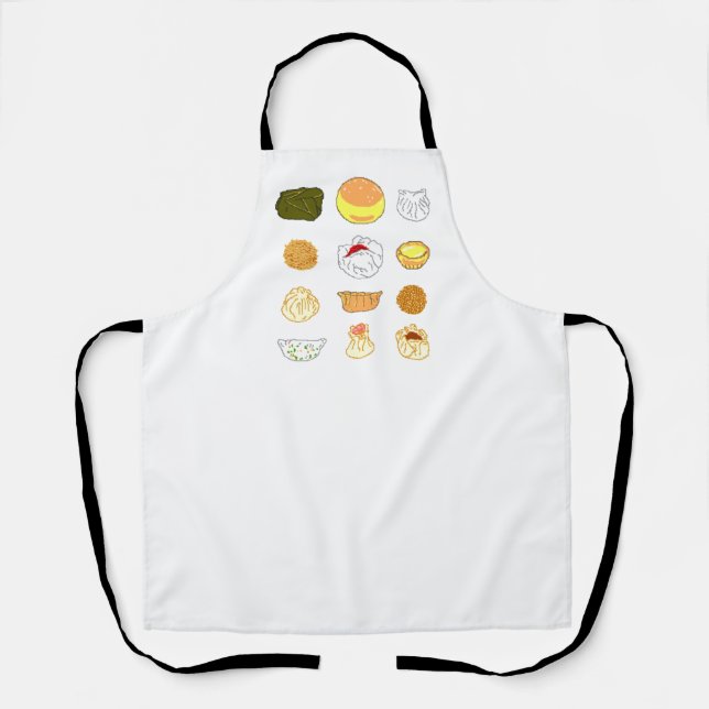 Tablier Pixel art Dim Sum (Recto)
