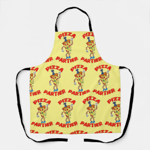 Tablier Pizza Partier Drôle Cartographie Slice Art amusant