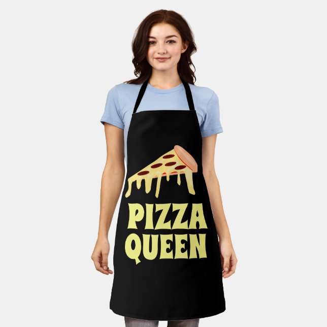 TABLIER PIZZA QUEEN IMPRIMER APRON (Porté)