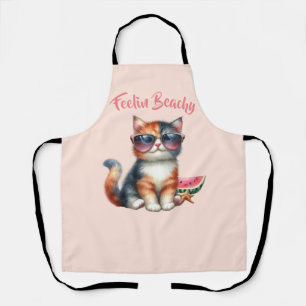 Tablier Plage de Feelin Chat Cute