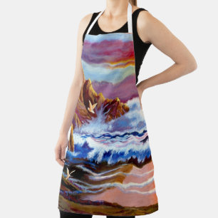 Tablier Plage peinte Sunrise Apron