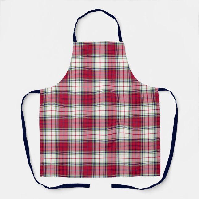 Tablier Plaid de Noël Highland (Recto)