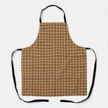 Plaid en or muté, rouge et vert Tartan