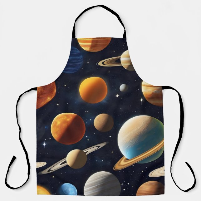 Tablier Planètes spatiales 2 (Recto)