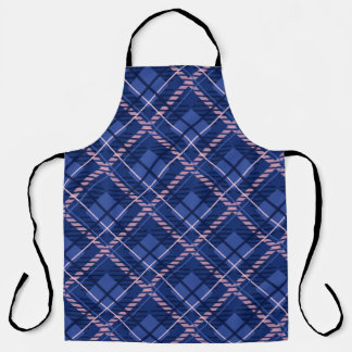 Tablier Plat bleu et rose