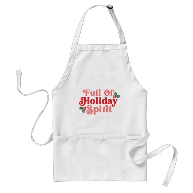 Tablier Plein d'esprit de vacances - Typographie festive (Devant)