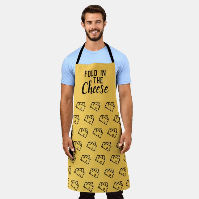 Tablier Plier Dans L'Apron Funny Au Fromage (Porté)