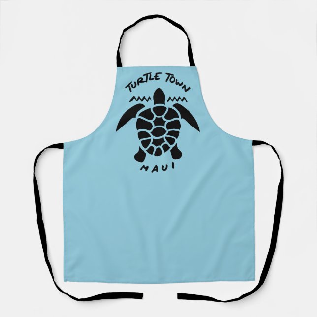 Tablier Plongée Avec Tortues De Mer - Turtle Town Maui (Recto)