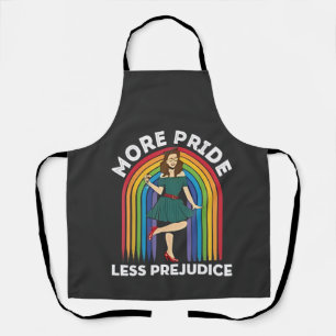 Tablier Plus de fierté Moins de préjugé LGBT Pride Mois