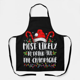 Tablier Plus susceptible de boire tout le champagne Boisso