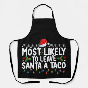 Tablier Plus susceptible de laisser un taco au Père Noël d