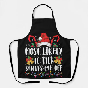 Tablier Plus Susceptible de Parler l'Oreille de Santa à No