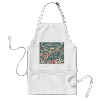 Tablier Poche Rose vintage