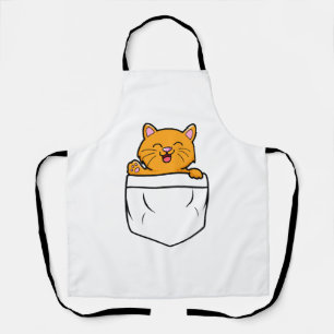 Tablier Pochette de chat    