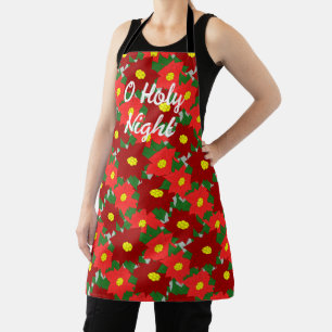 Tablier Poinsettias de Noël