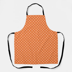 Tablier Pointe orange et blanc