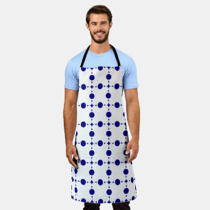 Tablier Pois Bleus de la Marine, Motif à points Polka, poi