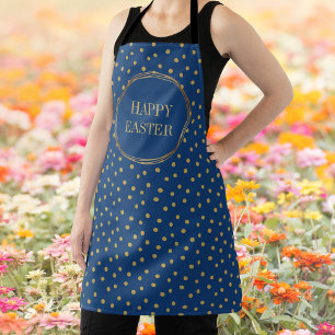 Tablier Pois d'or moderne mignon Christian Happy Pâques