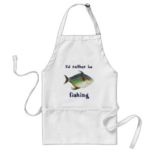 Tablier Poisson Opah Tropical, Je Préférerais Pêcher
