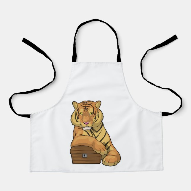 Tablier Poitrine au trésor de tigre (Recto)