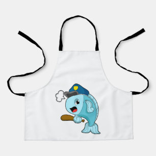 Tablier Police des poissons casquette de police