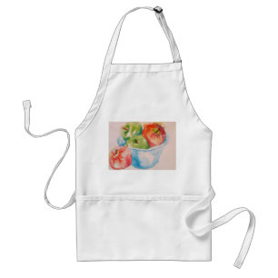 Tablier Pommes rouges et vertes encore vie Art Kitchen Apr