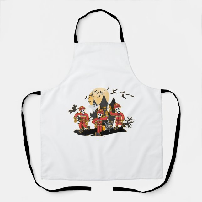 Tablier Pompier Halloween (Recto)