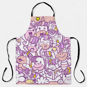 Tablier Pony Unicorn mignon : Collection de Doodles magiqu