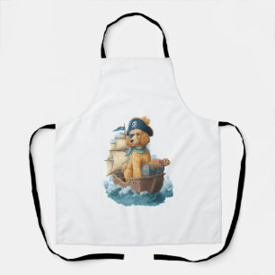 Tablier Poodle Pirate � Drôle de chien de mer