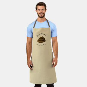 Tablier "Poop Happens" Personnalisable Humour de jour stre