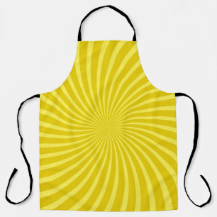 Tablier Pop art jaune arrière - plan, rétro raies comiques