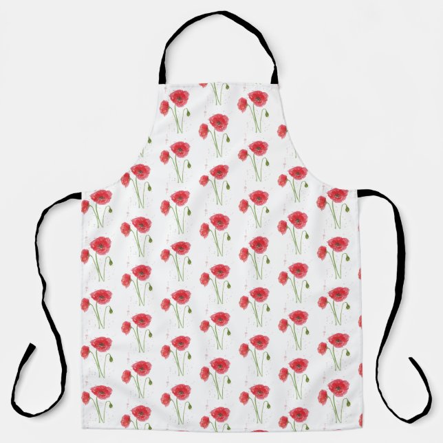 Tablier Poppies d'aquarelle (Recto)