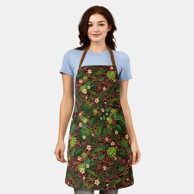 Tablier Populaire Élégant Floral (Porté)