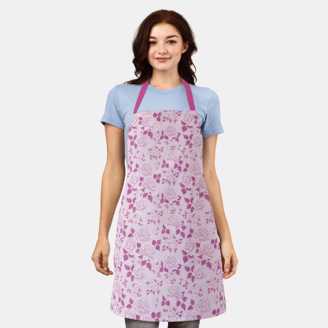 Tablier Populaire Élégant Floral (Porté)